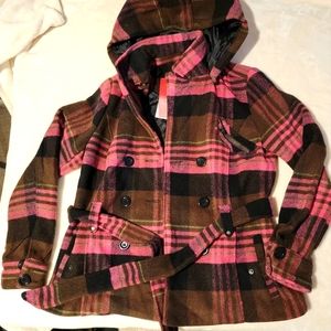 Pink & Black Stripe Jacket Size XL